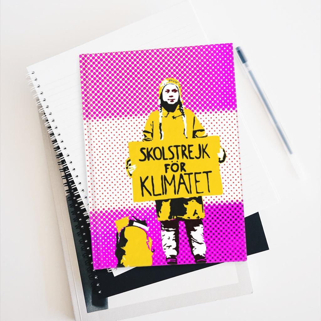 Greta Thunberg Blank Notebook