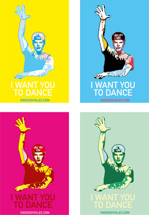 I want you to dance –Avicii. Free dowloadable sticker.