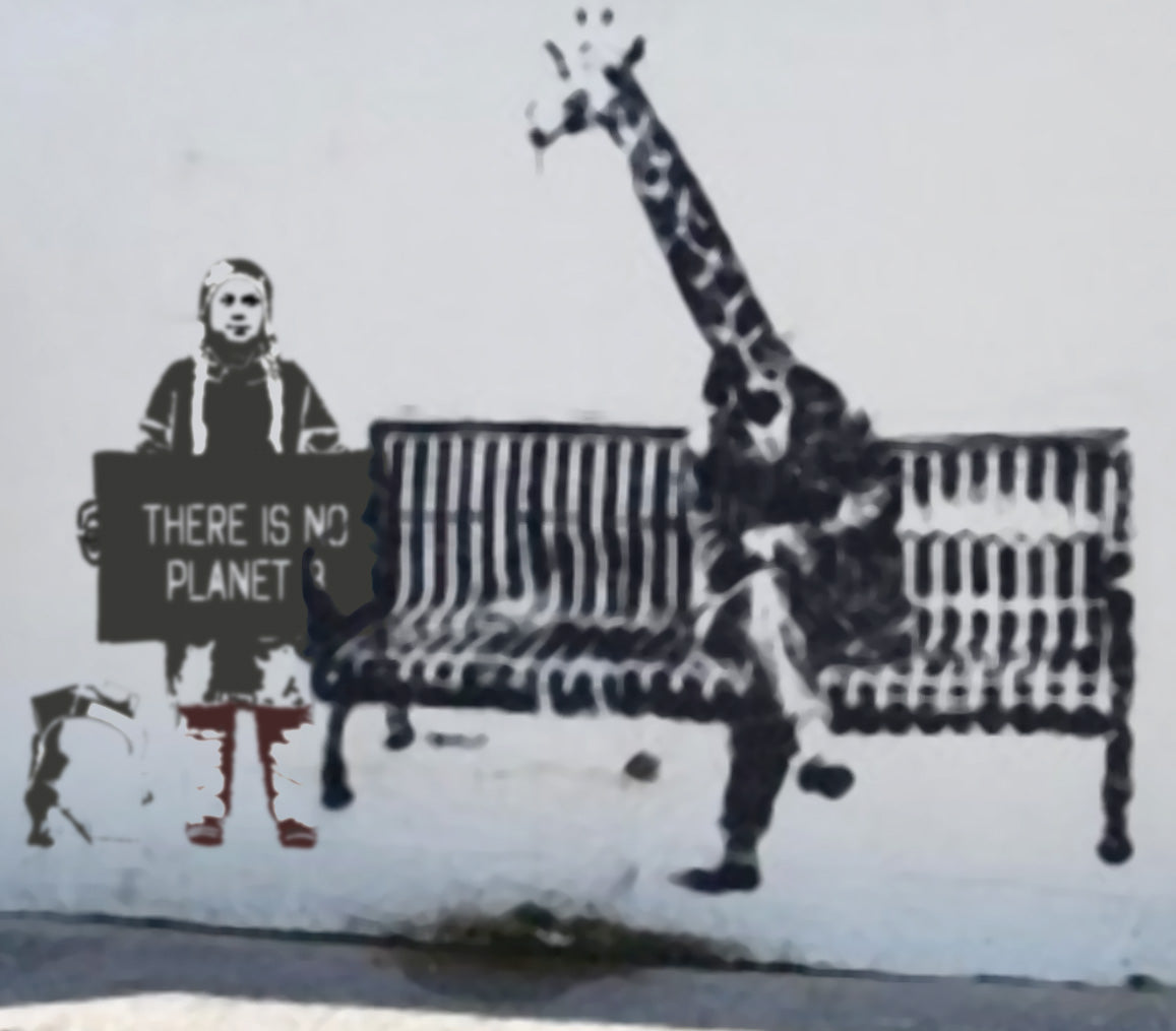 Banksy NYC street art hit by climate activism