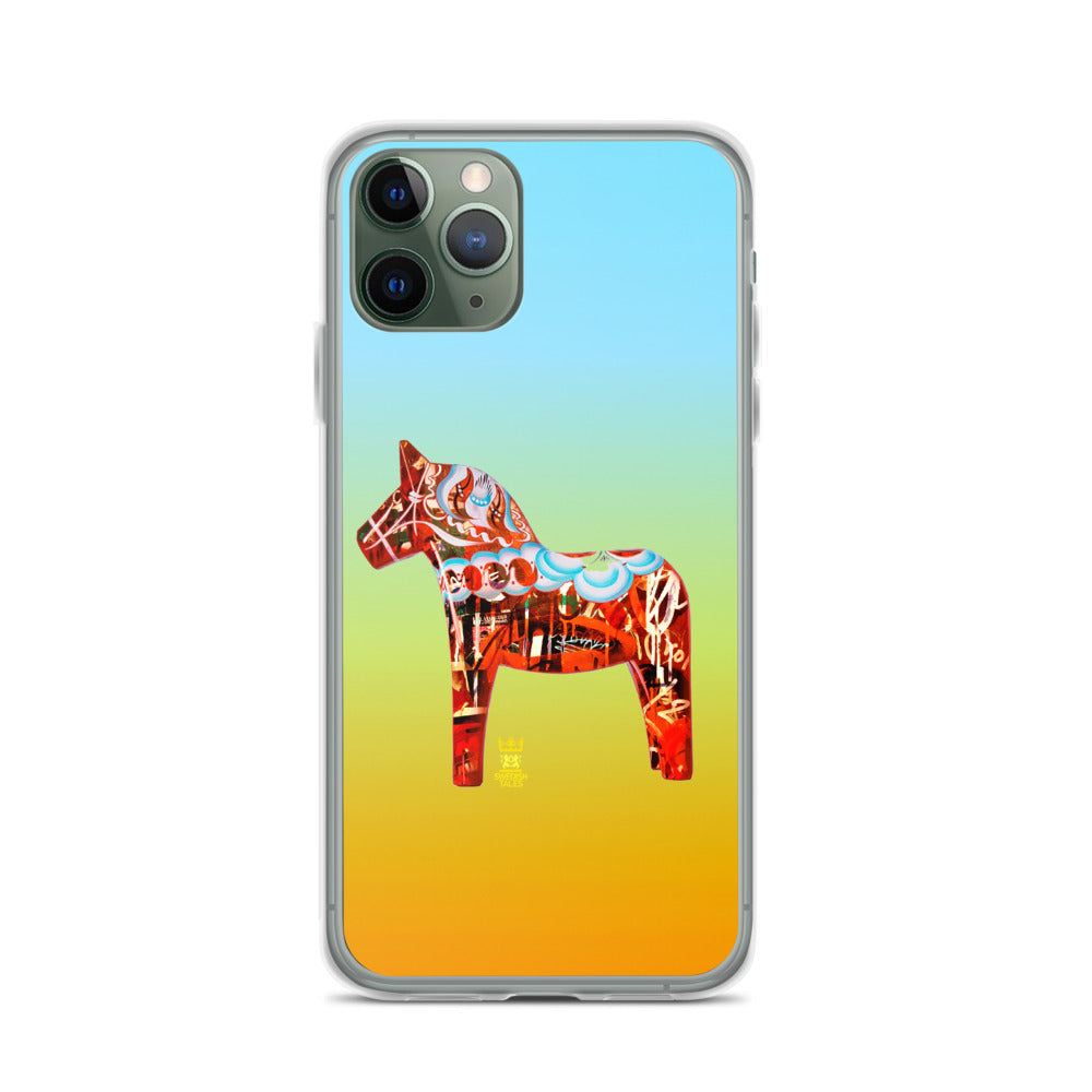 Schwedische designn Dala Horse iPhone Case
