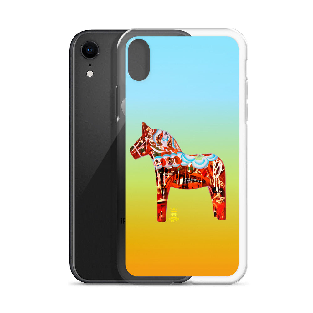 Swedish designn Dala Horse iPhone Case