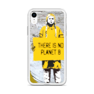 iPhone Case with street ar Greta Thunberg-by-Banksy