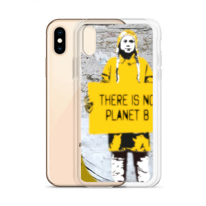iPhone Case with street ar Greta Thunberg-by-Banksy