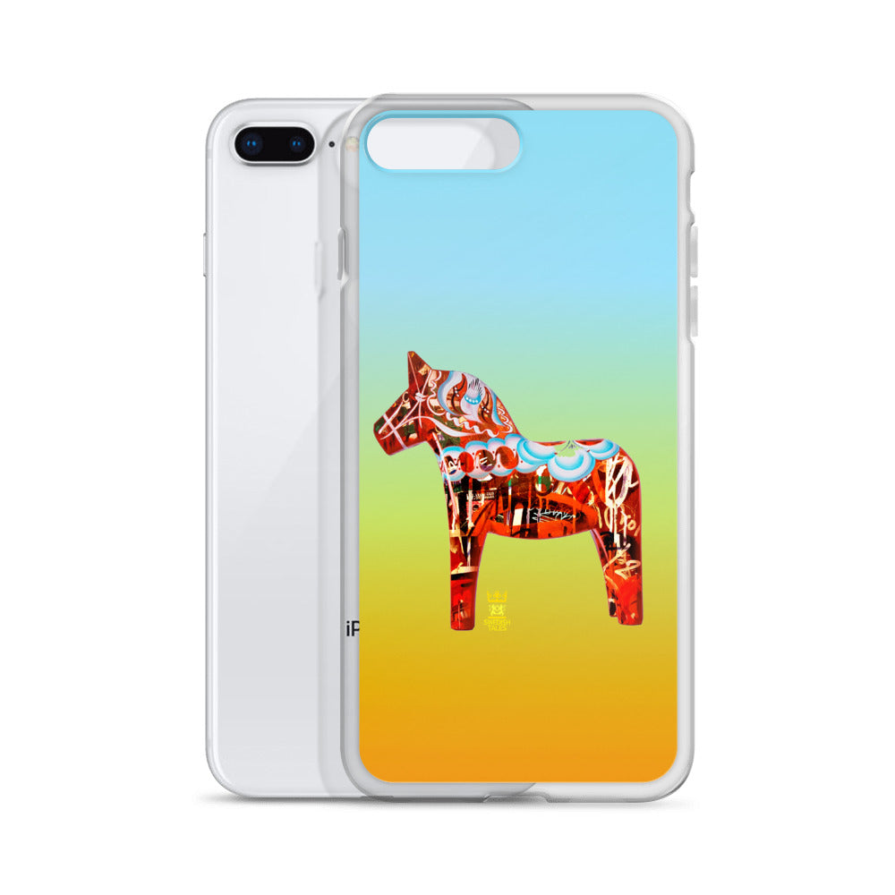 Schwedische designn Dala Horse iPhone Case