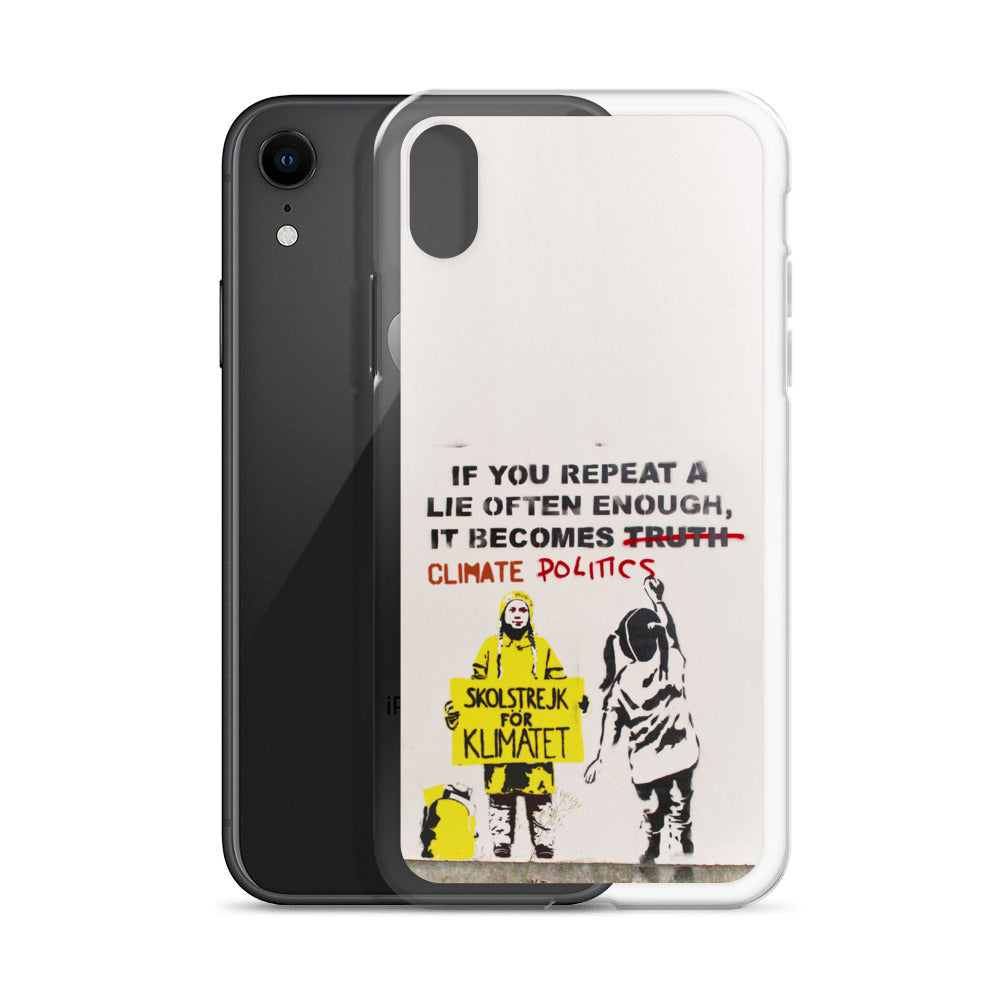 Coque iPhone avec des activités climatiques Greta Thunberg-by-Banksy