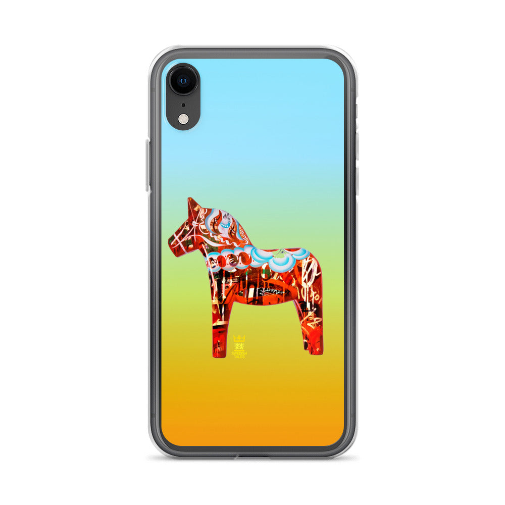 Swedish desiged Dala Horse iPhone Case